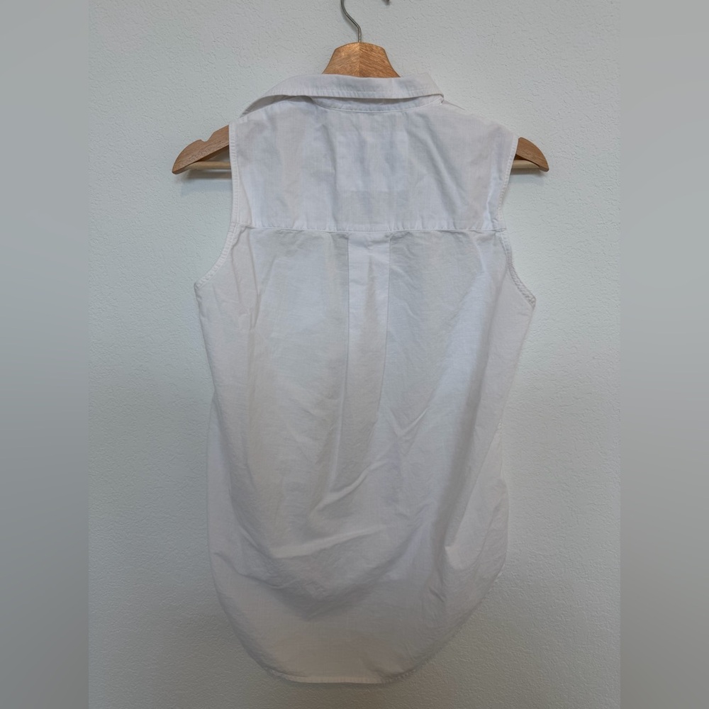 Frank & Eileen Fiona Sleeveless Button Up Shirt White Size XS - Picture 6 of 6